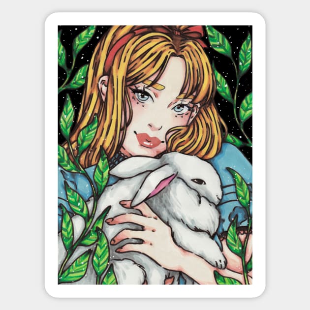 Alice in Wonderland Sticker by bukkbianka